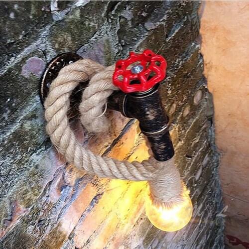 Steel tube wall lamp, steel wire lamp, Wenta LED lamp, stair, loft, bar, restaurant, industrial decoration