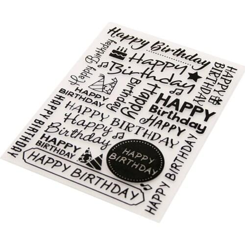 EMBOSSER Plastic Embossing Folder For Scrapbook Stencils BIRTHDAY DIY PAPER Album Cards Making CRAFT SUPPLIES Scrapbooking MOLDS