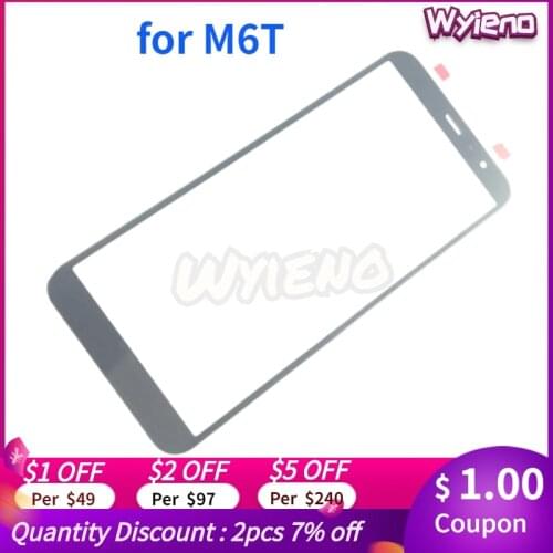 Wyieno 10Pcs/Lot 6T Front Glass Panel For Meizu M6T Glass Lens Screen ( Not Touch Sensor Digitizer )Tracking