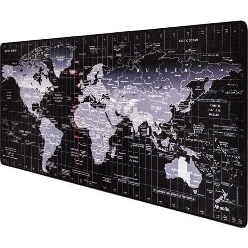 XGZ Extended High Speed Gaming Mouse Pad Gaming XXL Large Carpet Mouse Pad 900 X 400 Mm Size, Non-slip Rubber World Map CS GO