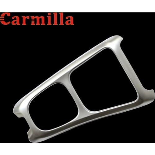 Carmilla Chrome Internal Gear Shift Panel Protective Frame Cover Trim Sticker Case for Jeep Compass 2017 2018 Car Accessories