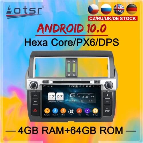 2 Din IPS Screen Android 10 DSP Car Multimedia Player For Toyota Prado 2018-2019 Navigation Audio Radio WIFI BT Stereo head unit