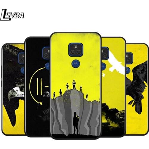 22F Yellow Pilots for Motorola G9 G8 G E7 E6 One Play Marco Hyper Fusion Stylus Power Edge Plus Black Phone Case