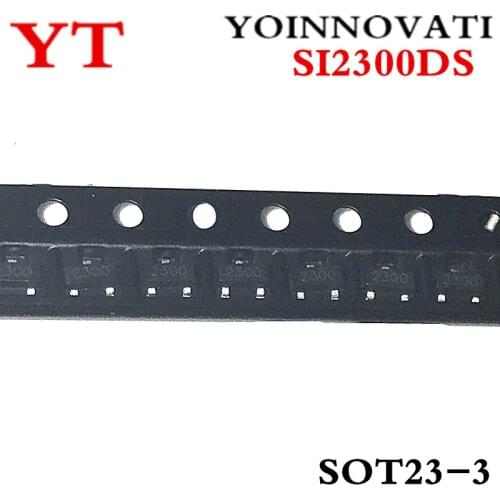 3000pcs/lot SI2300 SI2300DS 2300 SOT-23 3.6A 30V IC Best quality