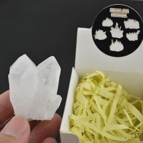 5pcs Himalaya Rock Crystal Specimen Natural Druzy Crystal Energy Articles Unique Beads