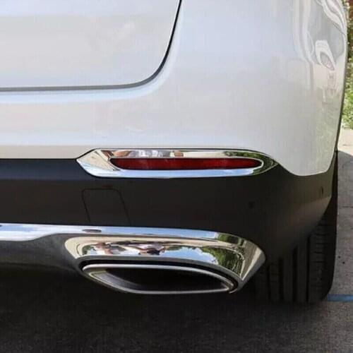 ABS Plastic Chrome For Mercedes Benz GLC 2016 2017 2018 Car rear fog lampshade foglight cover trim auto accessories Car styling