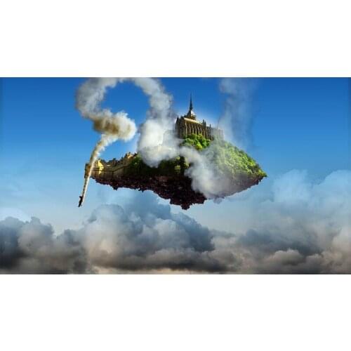 Full Round drill 5D DIY Diamond embroidery Landscape Castle Diamond Painting Cross Stitch Rhinestone Mosaic decoration