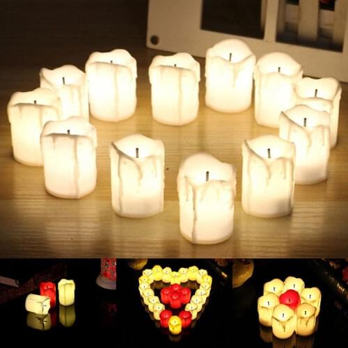 Flameless LED Electronic Candle Battery Powered Lamp For Wedding Party Home Decoration Birthday Christmas Supplies Lights