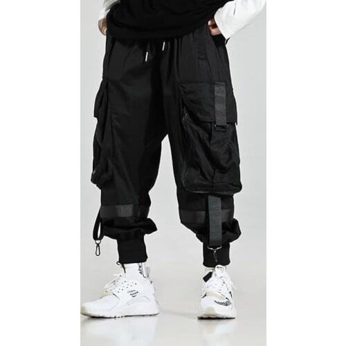 Mens Streetwear Joggers Trousers Black Hip Hop Harem Pants male Techwear Clothes Fashion Bottoms Men Clothing XXL