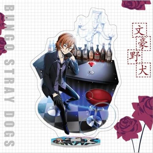 Bungo Stray Dogs Atsushi Dazai Ryunosuke Nakahara Acrylic Stand Figure Desktop Decoration Collection Model Toy Cosplay Doll