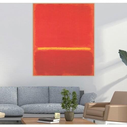 Citon Mark Rothko《Untitled (13)》Canvas Oil Painting Famous Artwork Poster Picture Modern Wall Decor Home interior Decoration