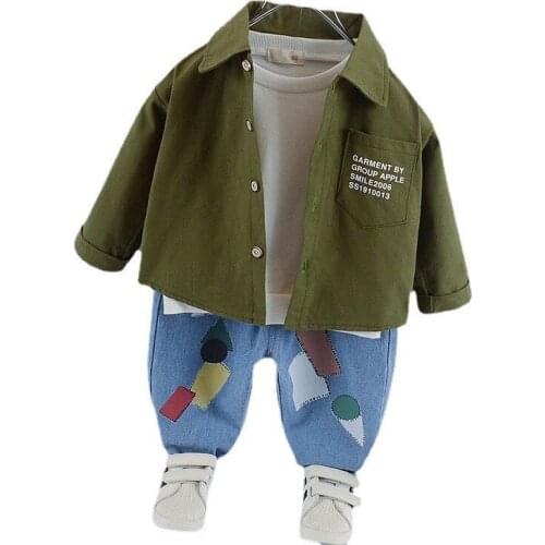 Spring Autumn Baby Girls Cotton Clothes Children Boys Cotton Shirt Pants 2Pcs/Sets Toddler Casual Costume Kids Casual Tracksuits