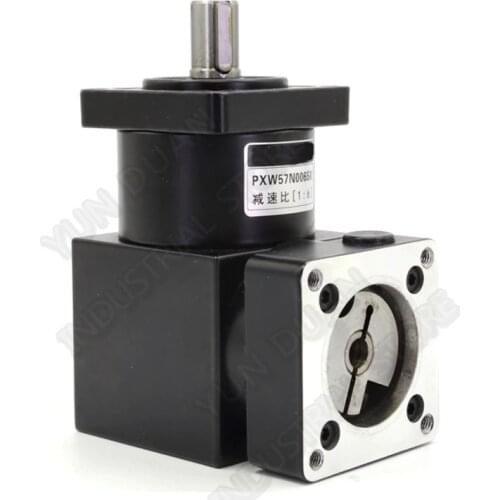 Cheap ! 4 :1 Right Angled Planetary Speed Reducer Gearbox 90degree Angle Reversing Corner Reducer for NEMA23 57mm Stepper Motor