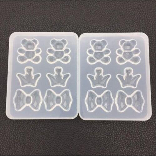 Diy crystal Epoxy 9 even love mold silicone mirror pendant handmade aromatherapy plaster ornaments