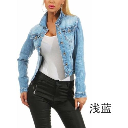 Jeans Jacket Women Womens Winter Jacket New Slim Stretch Sexy Slim Ripped Women Coat Autumn Casual Fashion Denim Coat