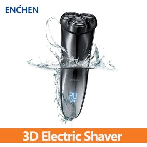 Enchen BlackStone 3 Electric Shaver 3D Triple Floating Blade Heads Washed Razors USB Rechargeable Men Facial Beard Trimmer
