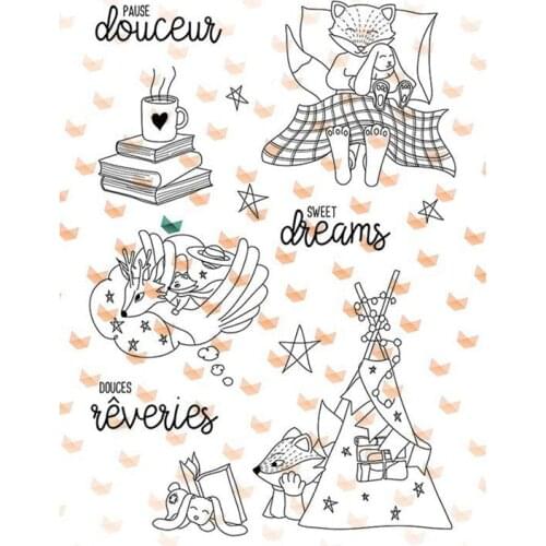 French Clear Stamp for Scrapbooking Transparent Silicone Rubber DIY Photo Album Decor 0218