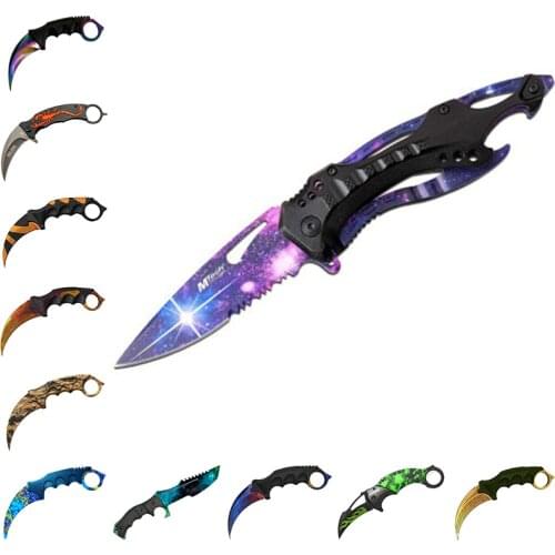 Hotmeini 13Cm Voor Cs Gaan Karambit Mes Graphics Auto Stickers Kleurrijke Mode Laptop Suv Jdm Camper Waterdichte Vinyl Decals