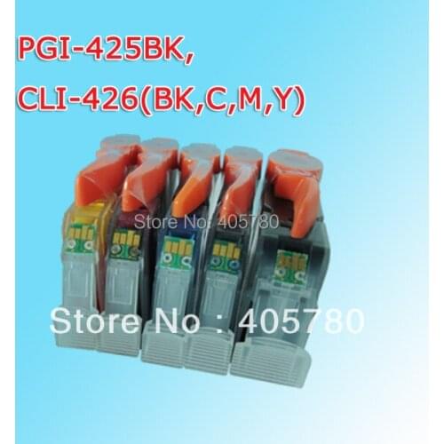 3set PGI425/CLI426 (PGI-425BK/CLI-426BK/CLI-426C/CLI-426M/CLI-426Y) INK cartridge compatible for CANON PIXMA MG5240/5140/6140