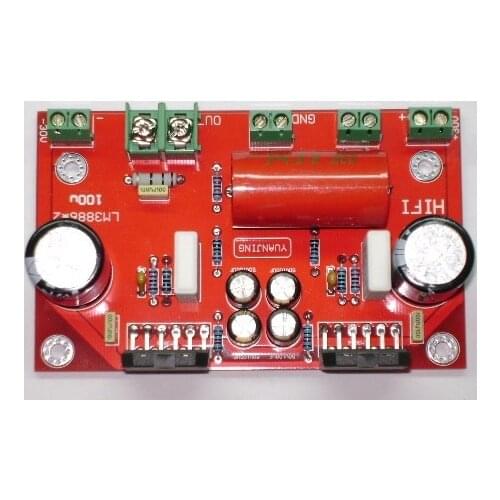 LM3886 * 2 100W Parallel Monophonic Fever Amplifier Board 103 * 65mm DC30V Fever Amplifier Board