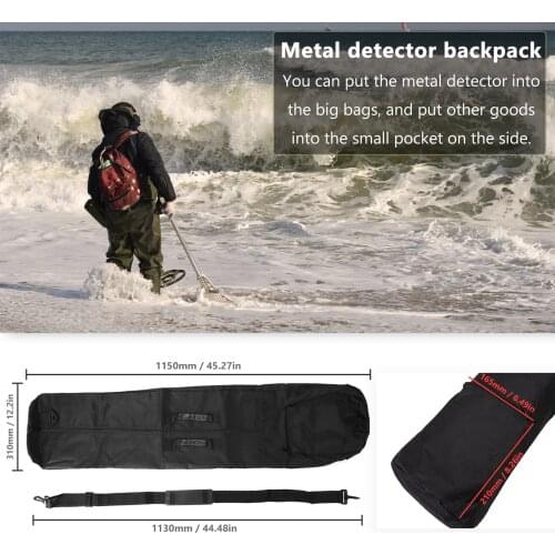Metal Detector Backpack Accessory for Metal Finder Handheld Straps Two Way Large Capacity Wear Resisting Bag