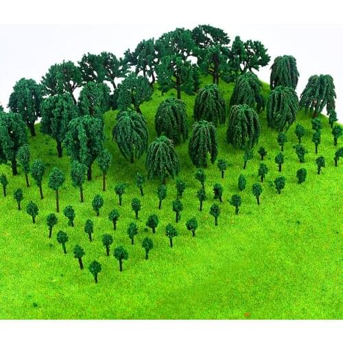 Model Trees Scale Train Park Railroad Railway Layout Wargame Scenery Scene Diorama Toys Scenery Landscape