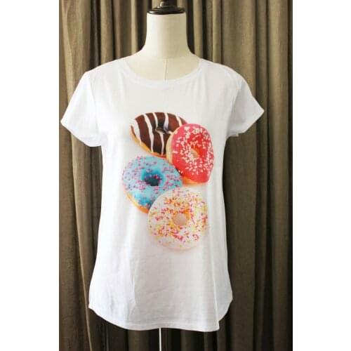 Donuts Trendy Urban T-shirt Women Pastel Donut Sweets Round neck Trendy