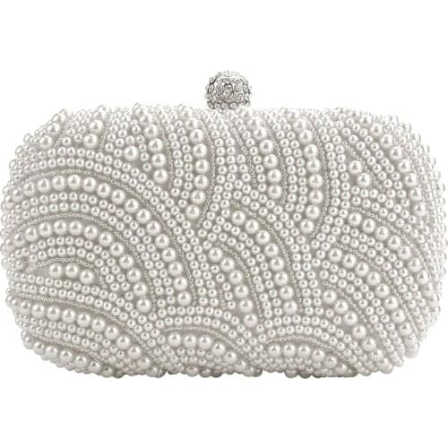 Fashion Clutch Bag Beaded Party Bridal Handbag Wedding Evening Purse