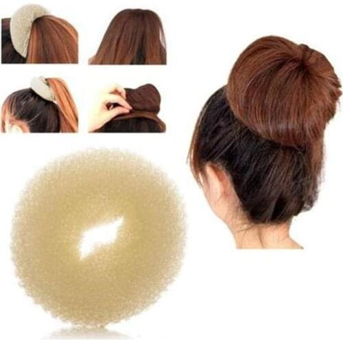 Newly Korean Style Bud Head Ball Head Disk Donuts Dish Hair Hairdressing tools For Women Hair Accessories