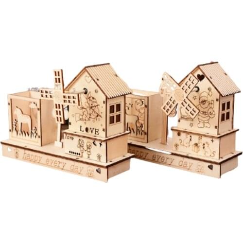 Gift for Mom Wood Eight Tone Box Creative Desktop Swing Pattern Home Decoration Accessories for Living Room Girl Friend Gift