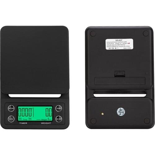 Protable 3KG/5KG Digital Drip Coffee Scale With Timer LCD Electronic Kitchen Scales 0.1g