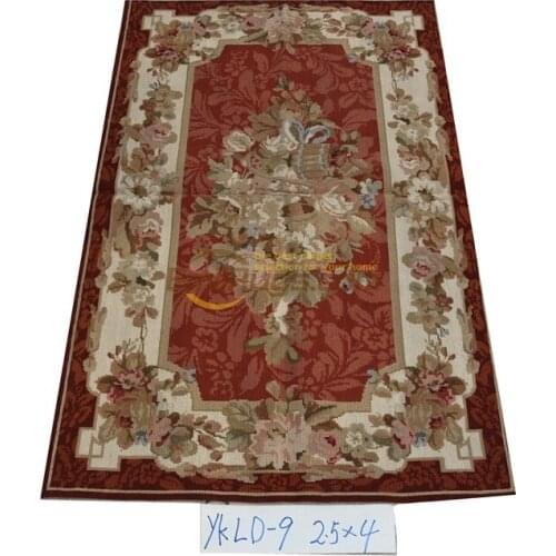 Various Flower Decorative Needlepoint For Carpets Living Room Classic Knitting Natural Sheep Wool