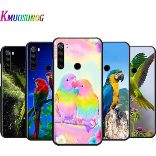 Silicone Cover Parrot Bird Flying For Xiaomi Redmi Note 9 9S Pro Max 8T 8 7 6 5 Pro 5A 4X 4 Phone Case Coque