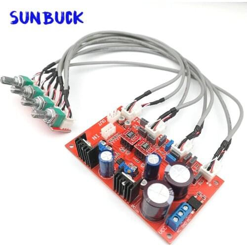 Sunbuck NE5532 LM4610N tone board preamplifier audio adjustment board dual AC12V HIFI amplifier preamplifier board