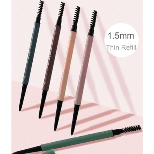 Ultra Fine Triangle Eyebrow Pencil Precise Brow Definer Long Lasting Waterproof Blonde Brown Eye Brow Makeup 6 Colors