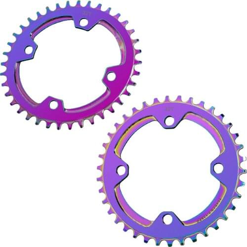 Bicycle 104BCD Round/Ellipse Narrow Wide 32/34/36/38T MTB Chainring Chainwheel