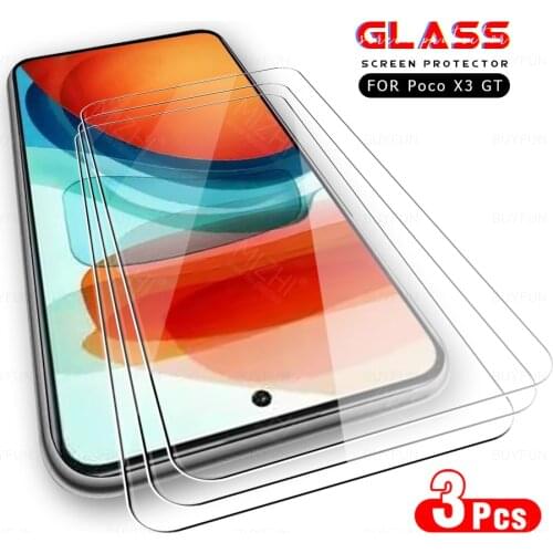 3pcs glass for poco x3 GT screen protector for poco x3 x 3 GT x3gt tempered glass for pocophone x3 gt safety films