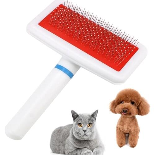 1PCS dual-purpose dog and cat comb tool for easy cleaning of fluff brushes pet hair remover dog and cat hair brush