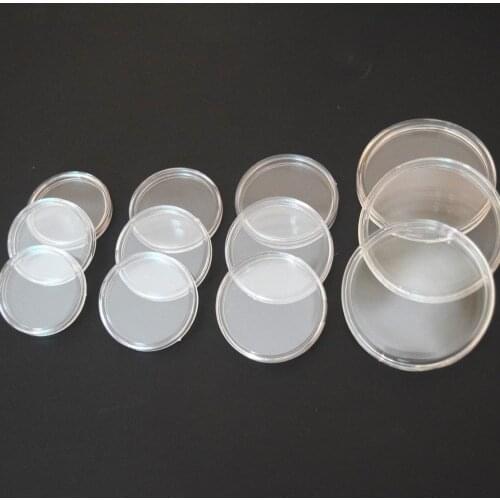 10Pcs/lot 25mm/27mm/30mm/40mm Clear Coin Holder Capsules Cases Round Storage Ring Plastic Boxes 10 x Coin Capsules