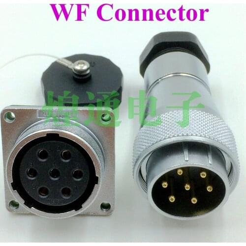 2sets For WEIPU WF28 series 4-7-17-20-24 pin aviation plug socket connector Male Female welding waterproof weipu connector