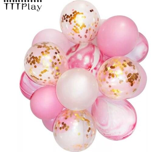 20pcs/lot 12inch Confetti Balloon Bouquet for Baby Shower Birthday Wedding Party Decoration Photobooths Backdrop Helium Balloons