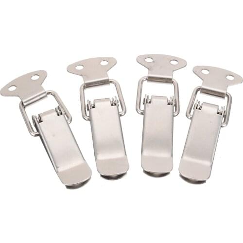 4pcs Stainless Steel Snap Bag Cabinet Closure Lock Tie Hardware Buckles Set For Bags Buckle