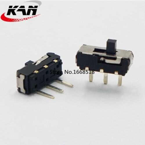 50PCS MSS-12D19 2-speed 3-pin vertical small toggle switch unilateral 3-pin pin small mini micro slide switch