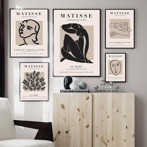 Abstract Nude Woman Flower Line Canvas Art Wall Painting Poster Prints Nordic Inspirational Quote Wall Pictures for Home Decor