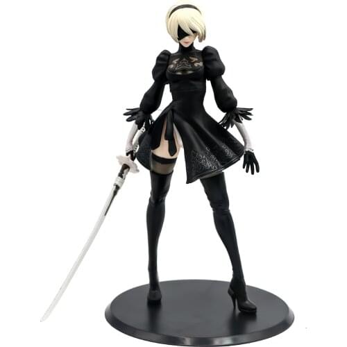 28CM Anime Game NieR Automata 2b YoRHa No.2 Type B Action Figure PVC Collection Model Toys Brinquedos
