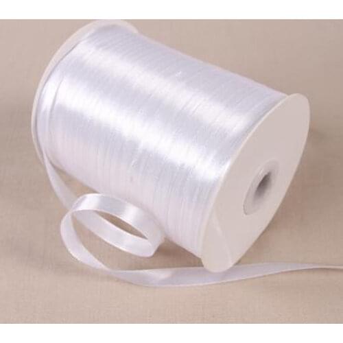 A Roll 347Meters Length 1CM Wide Satin Ribbon Chrismas Wedding Decoration Gift Box Package Silk Fabric Ribbons DIY Accessories