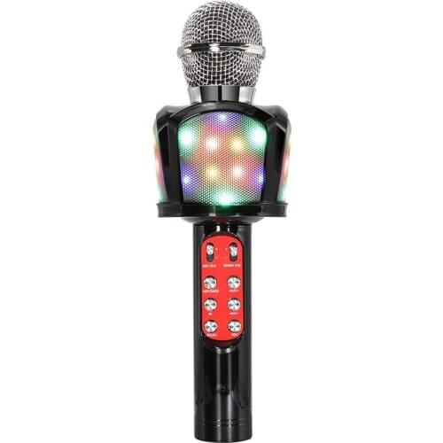 Wireless Bluetooth Karaoke Microphone,4 in 1 Handheld Karaoke Microphone Speaker Compatible with Android/IOS Devices