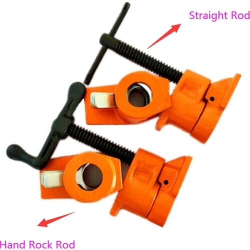 6 Inch charge Cast Iron 3/4 Inch Heavy Duty Pipe Clamp for Woodworking Wood Gluing Pipe Clamp Fixture Carpenter Hand Tool