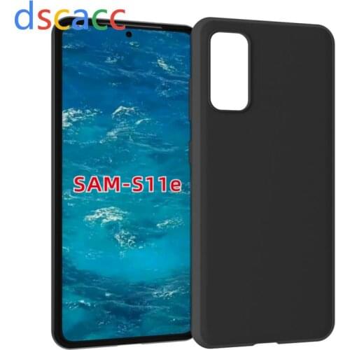 DSCACC Full Matte Soft TPU Cover Case for Samsung for Galaxy A51 A71 S11 S11Plus S11E A01 A21 Note 10 Lite S10 Lite A60 A10E