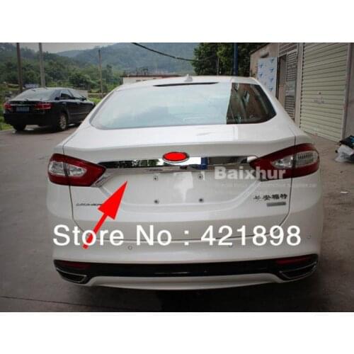 For Ford Mondeo Fusion 2013 2014 2015 ABS Chrome Rear Trunk Lid Cover Trim
